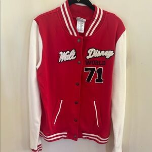 Disney Red and White Varsity Jacket